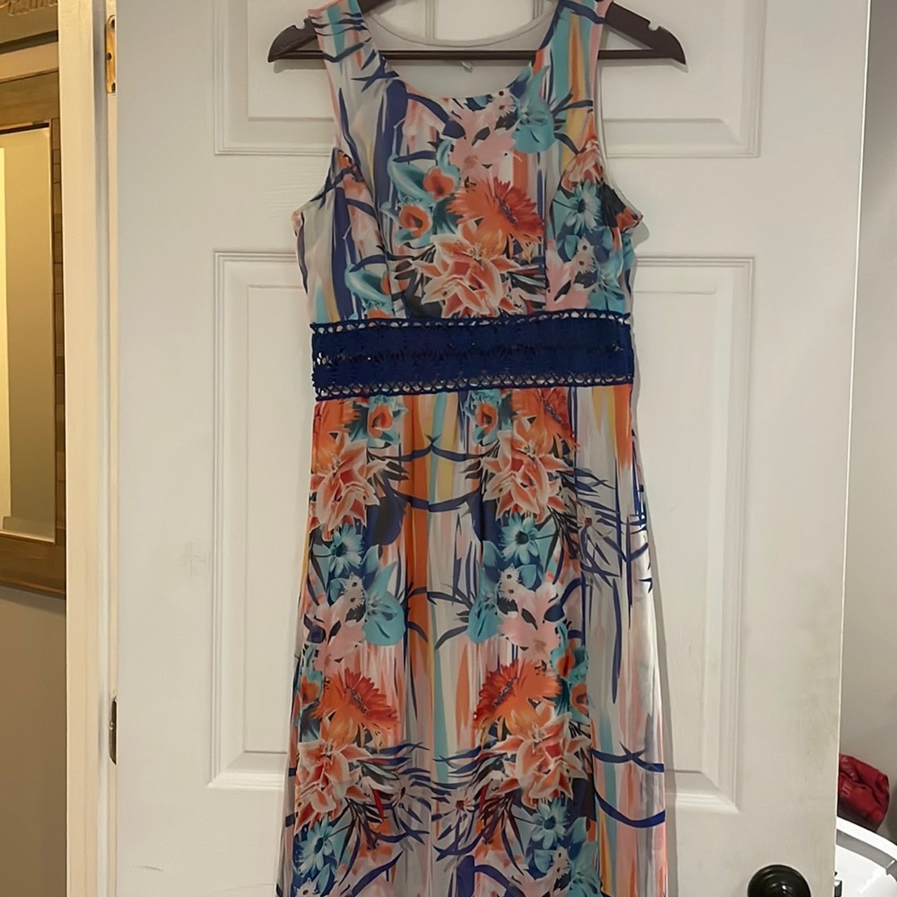 Long floral dress